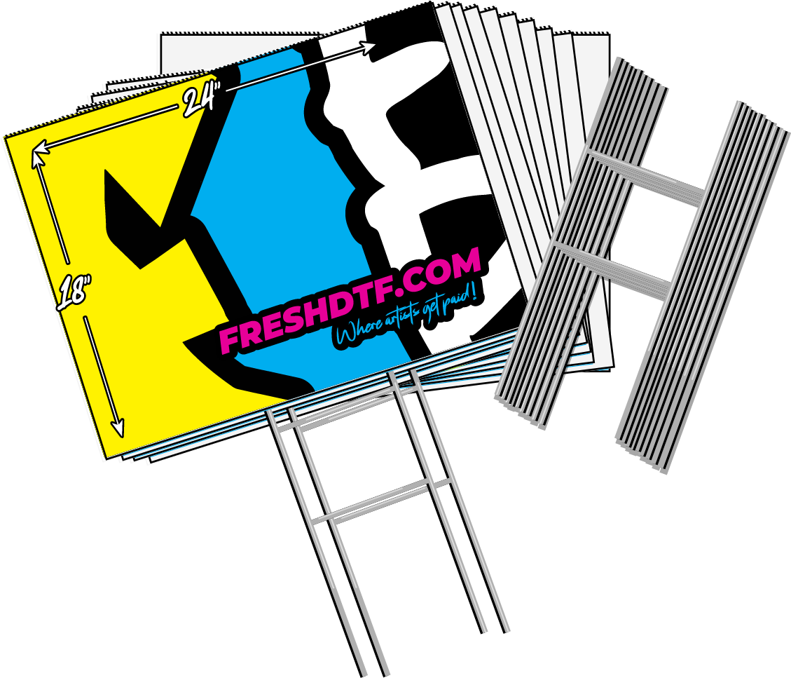 18"X24" Yard Signs (10 pack)