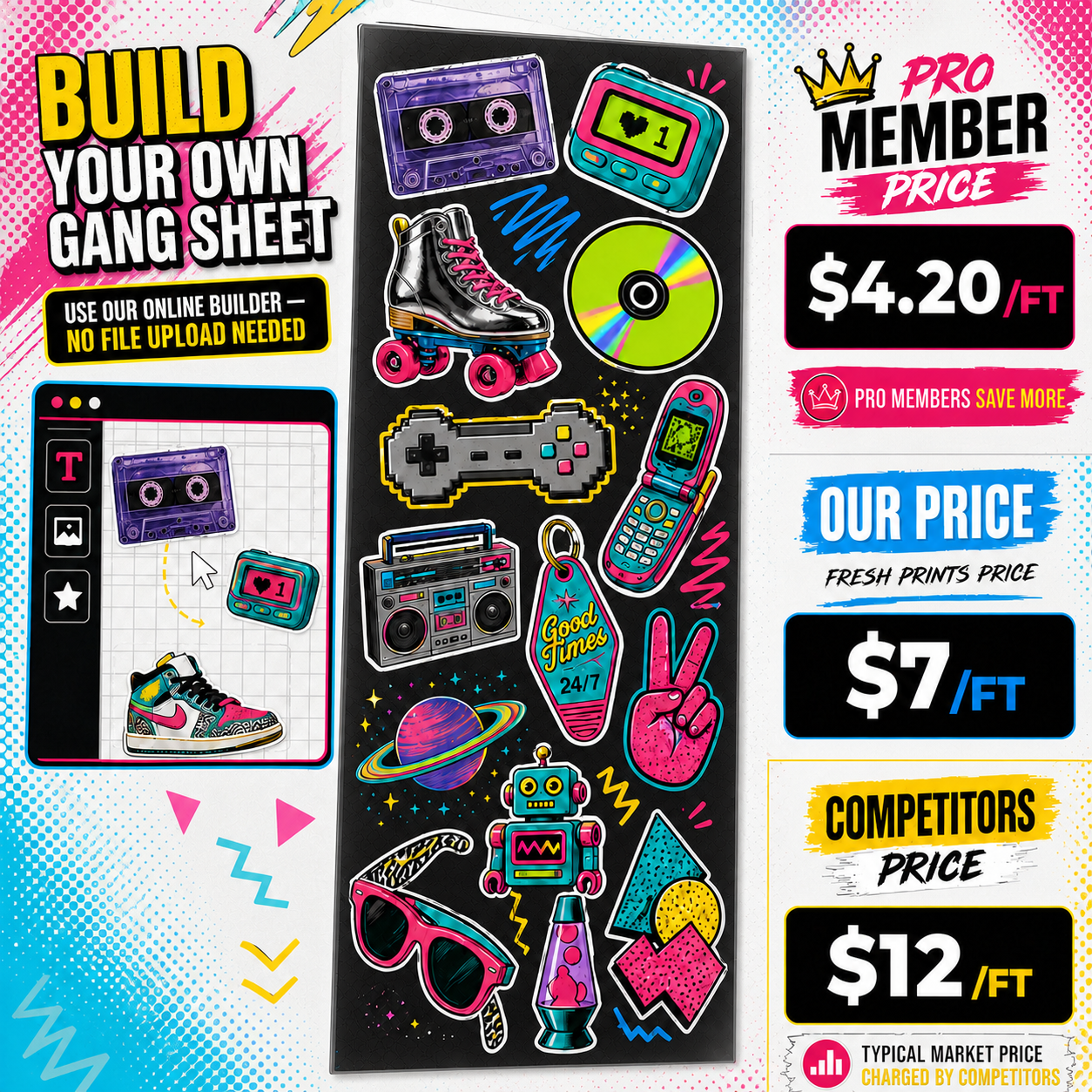 22" DTF Gang Sheet (BUILD YOUR OWN)