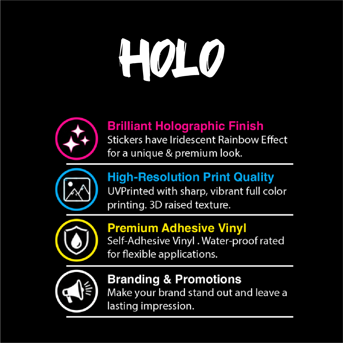 Holographic Stickers