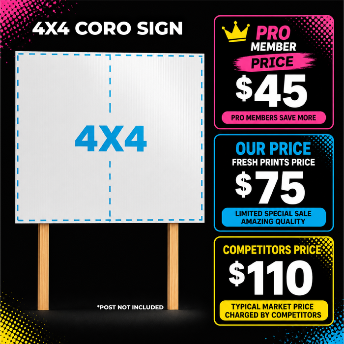 Coroplast Sign