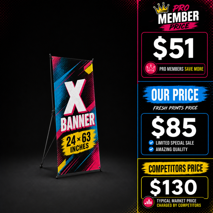 X-Banner 24" x 63"