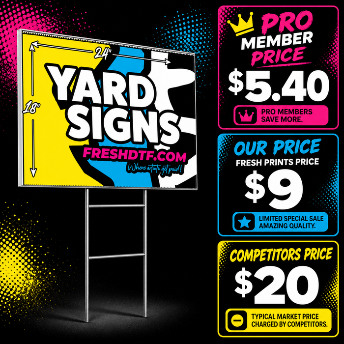 18"X24" Yard Sign (Single)