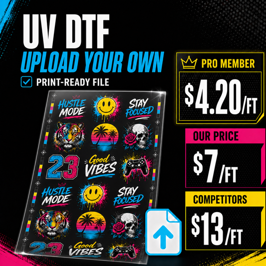 12" UV DTF Gang Sheet (ADVANCED USERS)