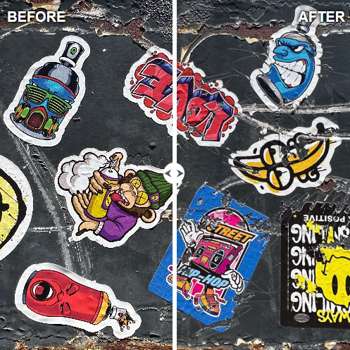 Graffiti Stickers (Tamper-Proof)