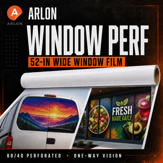 Arlon Window Perf 52-inch one-way vision perforated film gang sheet