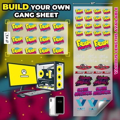22" DTF Gang Sheet (BUILD YOUR OWN)