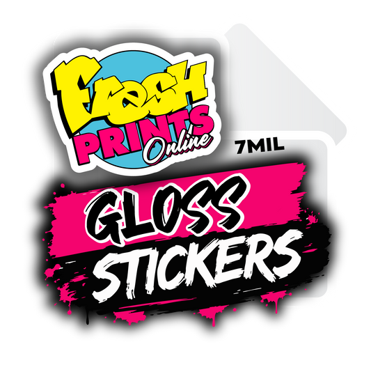 Gloss Laminated Stickers  (7 mil)
