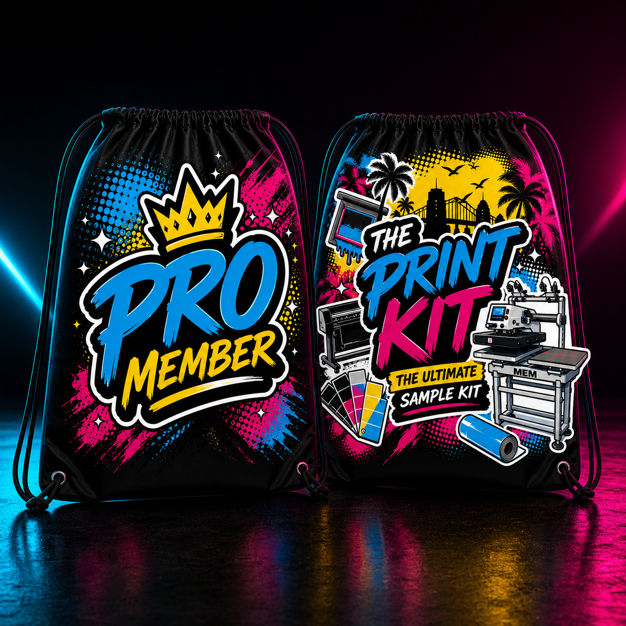 Fresh Prints Pro Member and Print Kit sample bags